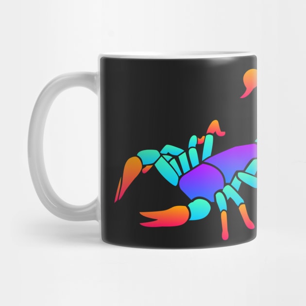 Trippy Psychedelic Rave Scorpion by MeatMan